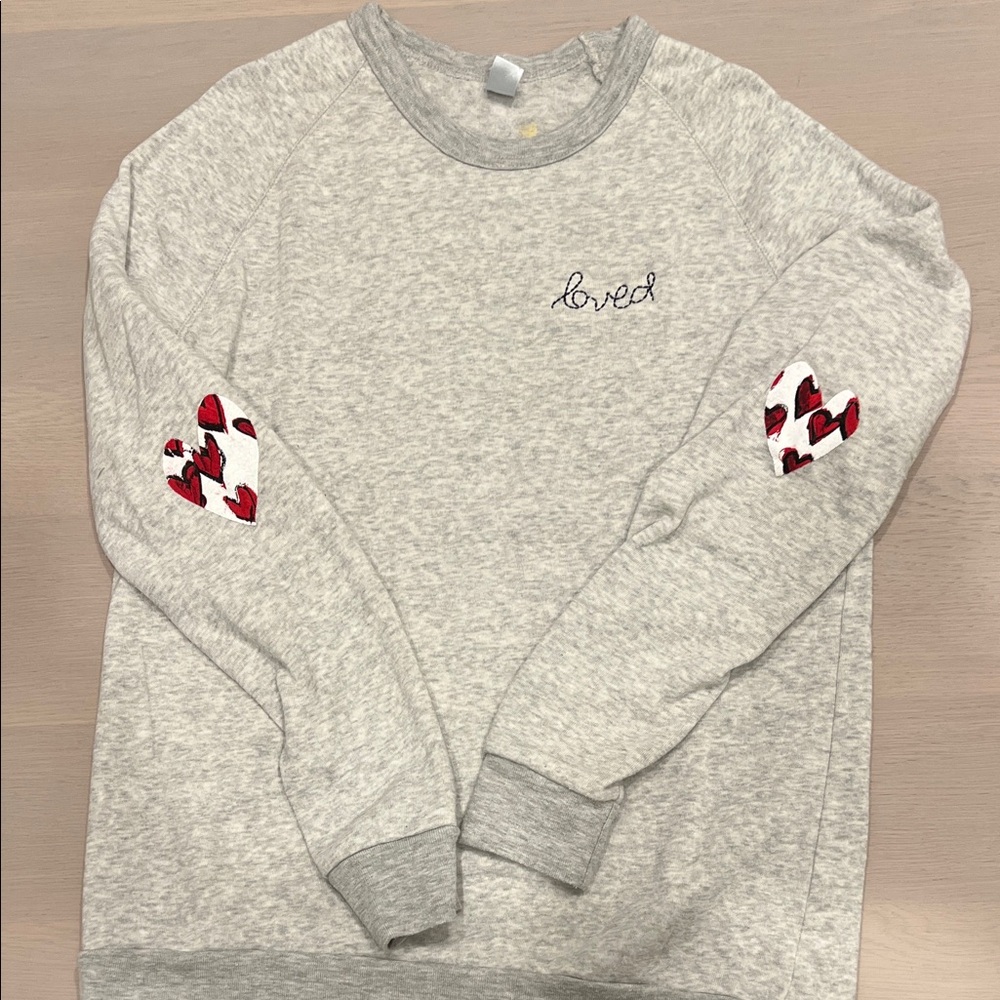 Rosenthal Gray Sweatshirt with Yellow Heart